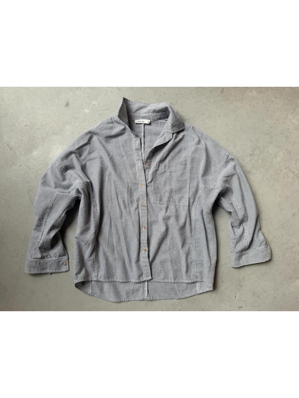 MOD REF Women's Casual Striped Button-Up Shirt